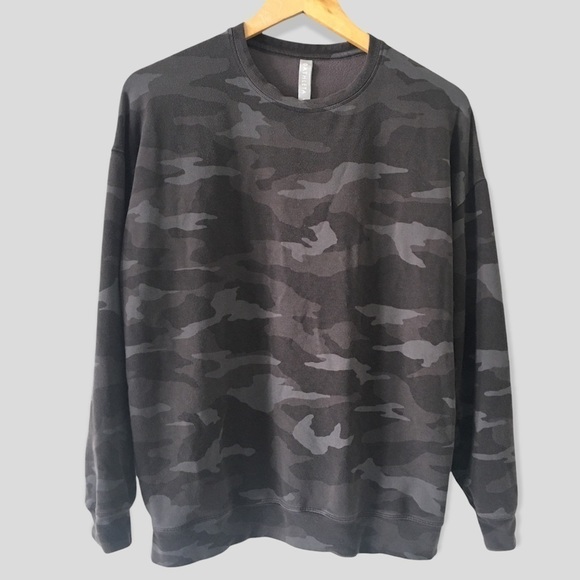 Athleta Studio to Street Camo Sweatshirt Women’s Size S - Picture 2 of 8